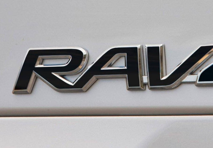 Premium Cast Vinyl Decal Letter Inlays for 2013-2025 RAV4 Rear Door