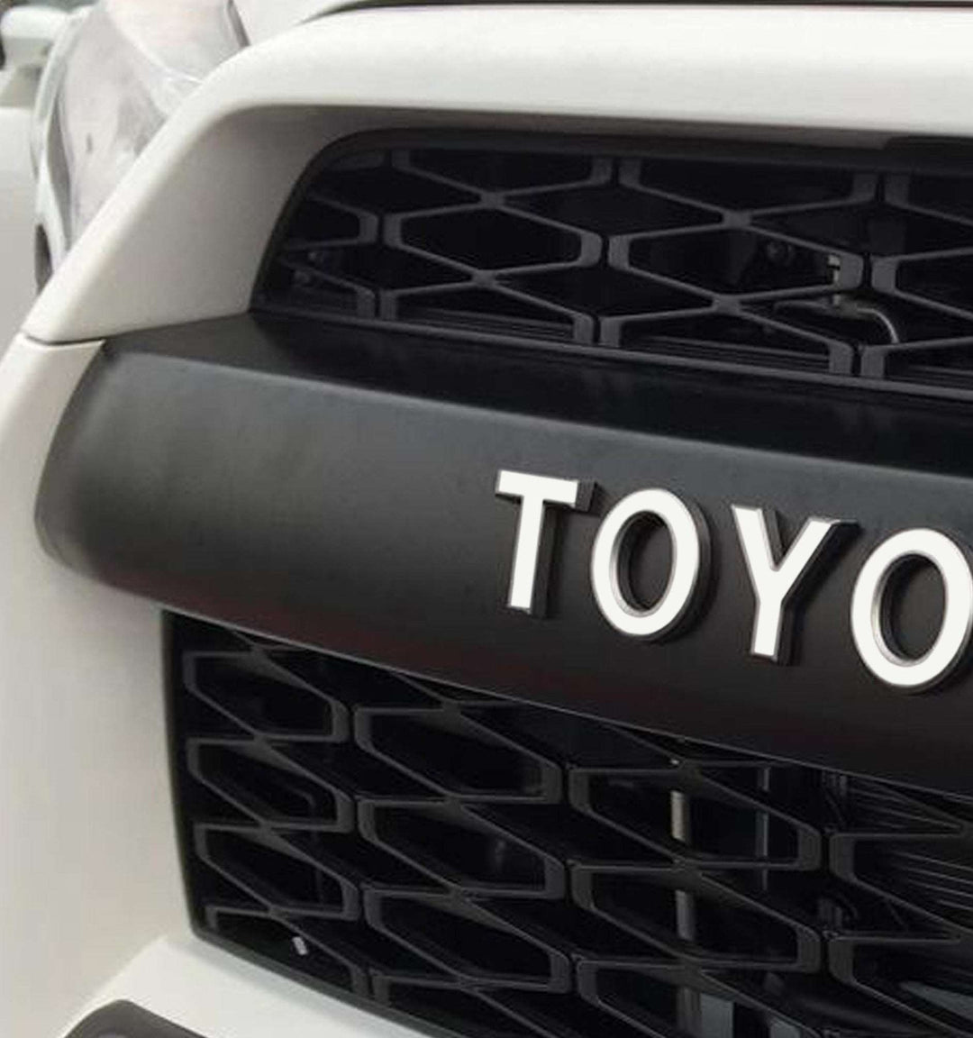 Premium Cast Vinyl Decal Letter Inlays for 2015-2026 4Runner TRD PRO Grille
