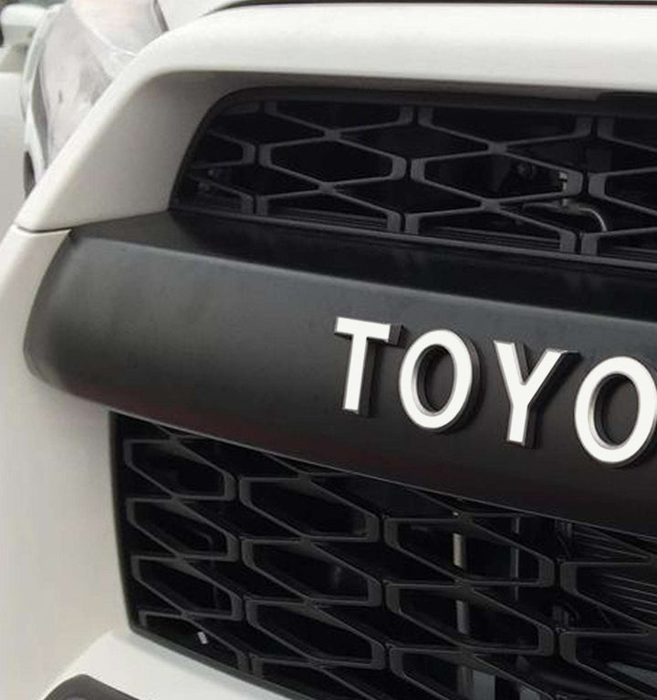 Premium Cast Vinyl Decal Letter Inlays for 2015-2026 4Runner TRD PRO Grille