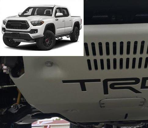 Premium Cast Vinyl Decal Letter Inserts for 2016-2023 Tacoma TRD Pro Skid Plate