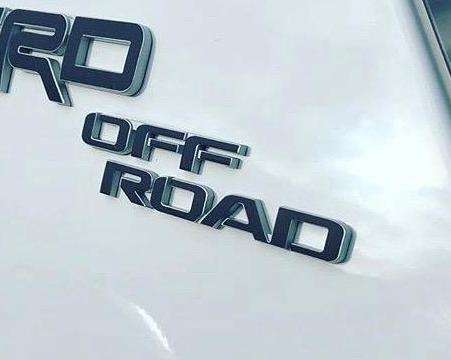 Premium Cast Vinyl Decal Letter Inlays for 2017-2026 4Runner TRD OFF ROAD C-Pillars