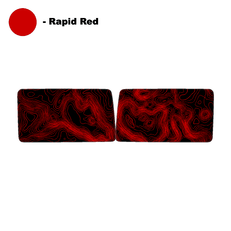 Topographic Map Premium Print Vinyl Rolls (3' or 6') - Matte Finish