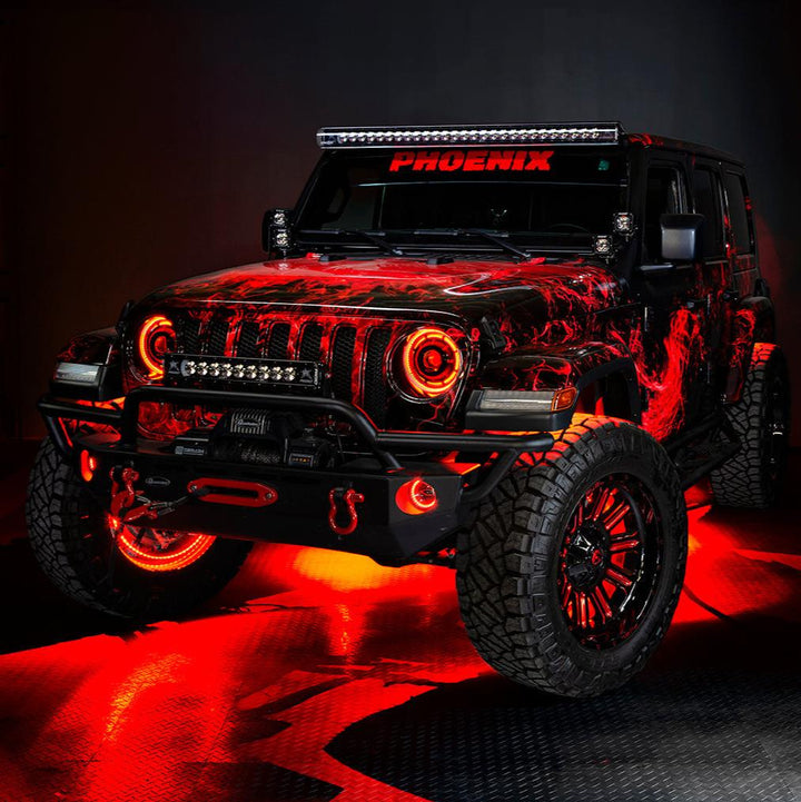 LED Illuminated Wheel Rings - Single / Double Row LED