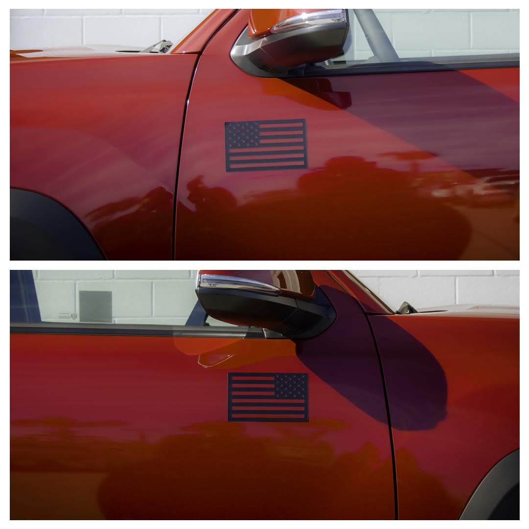 Tactilian American Flag Vehicle Magnets - Black (Best-Seller)