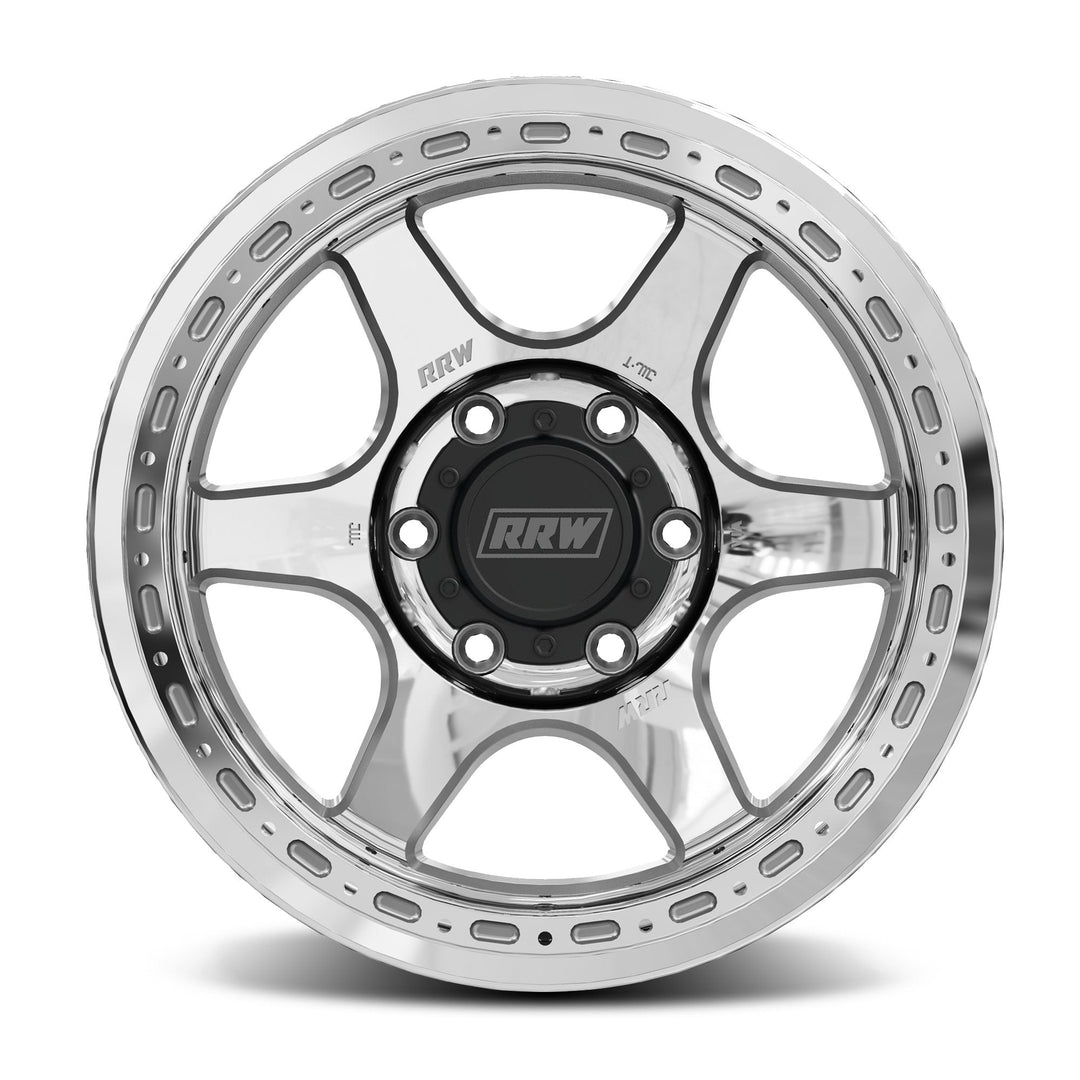 RRW RR2-H FLOW FORMED 17x8.5 Hybrid Beadlock | BRUSHED ALUMINUM