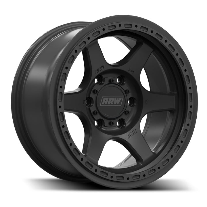 RRW RR2-H FLOW FORMED 17x8.5 Hybrid Beadlock | MATTE BLACK
