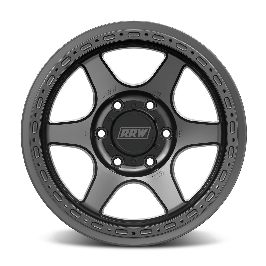 RRW RR2-H FLOW FORMED 17x8.5 Hybrid Beadlock | MATTE GUNMETAL