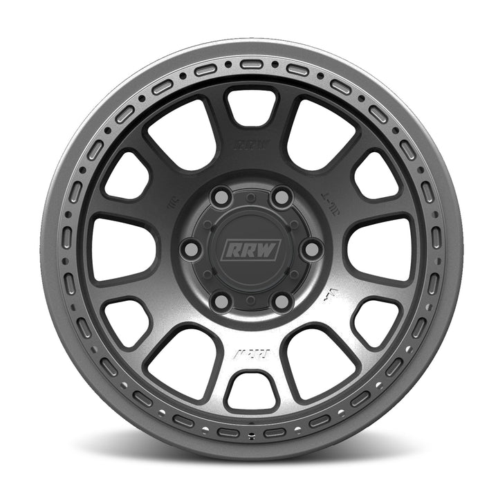 RRW RR5-H FLOW FORMED Hybrid Beadlock | MATTE GUNMETAL