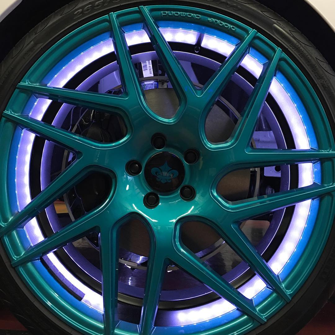 LED Illuminated Wheel Rings - Single / Double Row LED