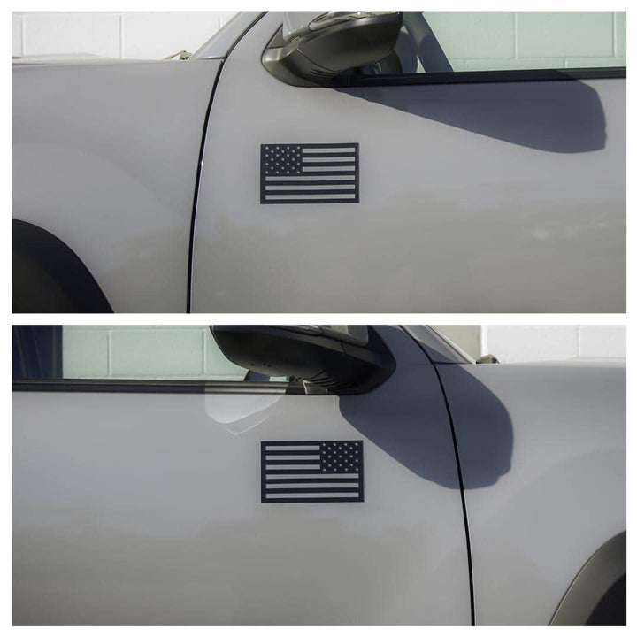 Tactilian American Flag Vehicle Magnets - Black (Best-Seller)