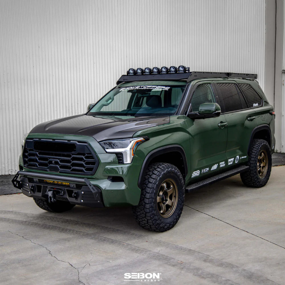 Seibon Carbon Fiber OEM Style Hood for Tundra (2022+) & Sequoia (2022+)