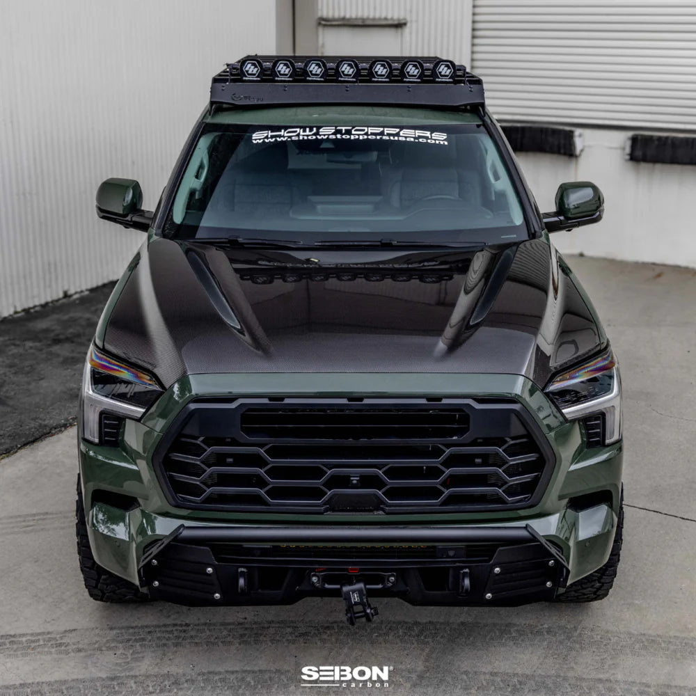 Seibon Carbon Fiber OEM Style Hood for Tundra (2022+) & Sequoia (2022+)