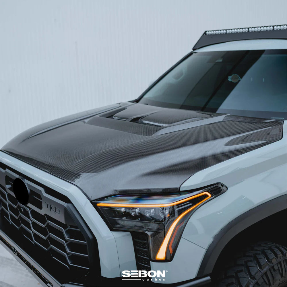Seibon RR-Style Carbon Fiber Hood For Tundra (2022+) & Sequoia (2023+)