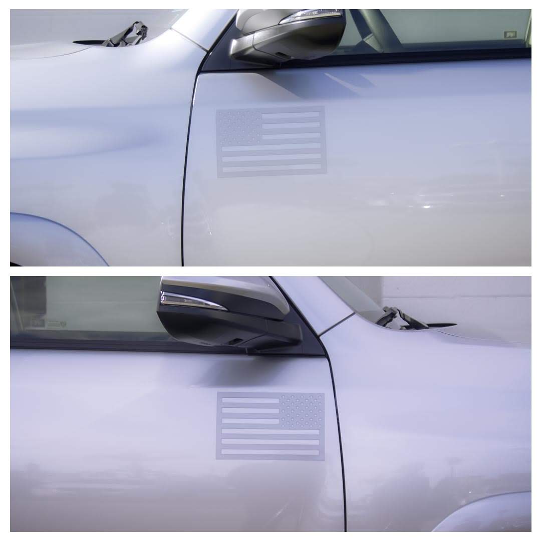 Tactilian American Flag Magnets - Metallic Grey