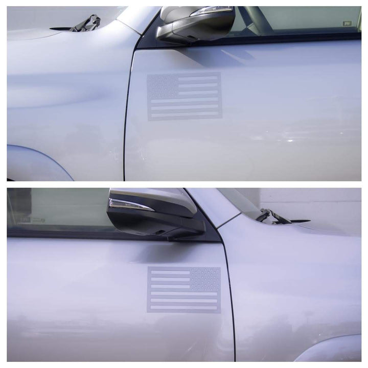 Tactilian American Flag Magnets - Metallic Grey