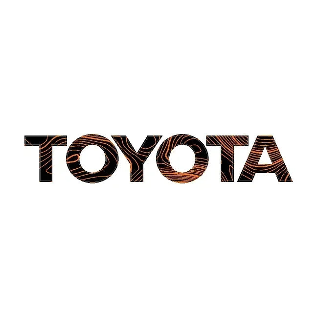 "TOYOTA" Topo Rear Tailgate Emblem Overlays - 2024+ Land Cruiser