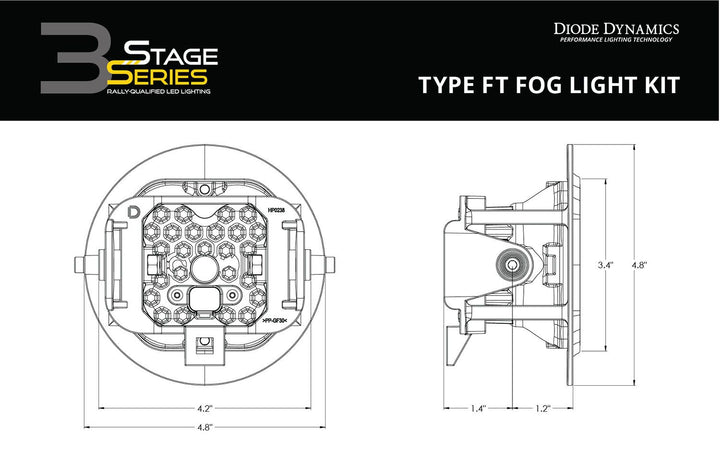 Diode Dynamics SS3 LED Fog Light Kit for Tacoma (2005-2011)