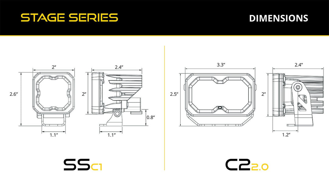 Diode Dynamics Stage Series Reverse Light Kit for Tacoma (2005-2015)