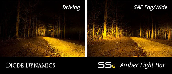 Diode Dynamics Stage Series 6" SAE Amber Classic Light Bar (one)