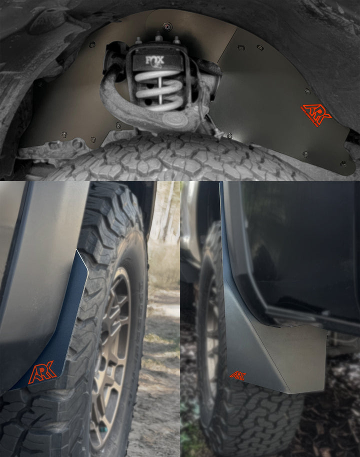 Ark Splash Guards TriXpoly Splash Guards & Mudflap Micros for Tacoma (2016-2023)