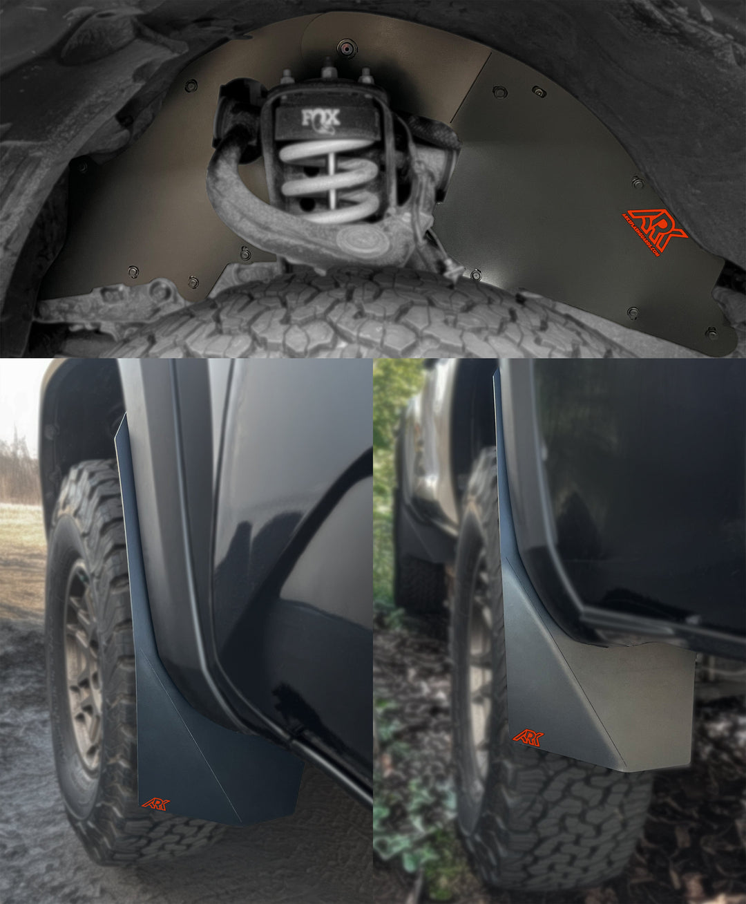 Ark Splash Guards TriXpoly Splash Guards & Mudflap Micros for Tacoma (2016-2023)