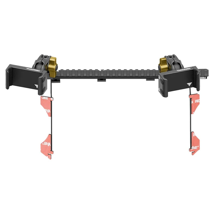 Tackform Assault Track Picatinny Dash Bracket With Dual 20LITE Phone Holders for Tacoma (2016-20023)