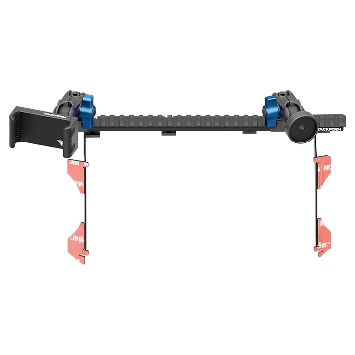 Tackform Assault Track Picatinny Dash Bracket With 20LITE Phone Holder & Midland Magnetic CB Radio Mic Holder for Tacoma (2016-2023)