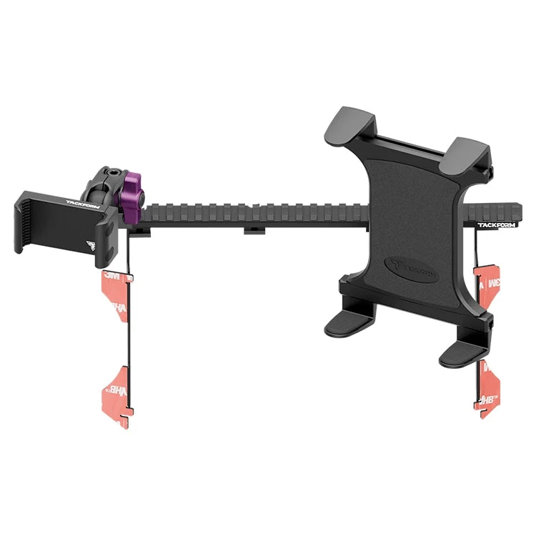 Tackform Assault Track Picatinny Dash Bracket With 20LITE Phone Holder & Tablet Mount for Tacoma (2016-2023)