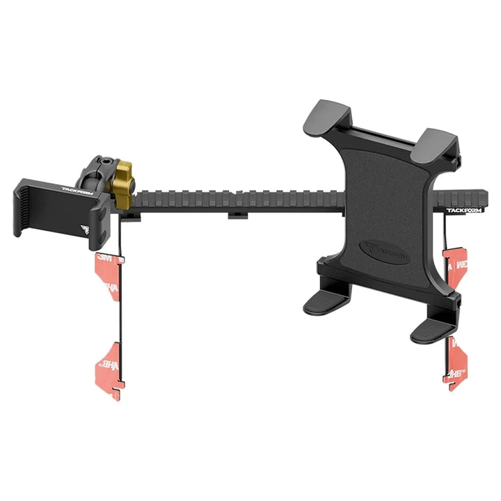 Tackform Assault Track Picatinny Dash Bracket With 20LITE Phone Holder & Tablet Mount for Tacoma (2016-2023)