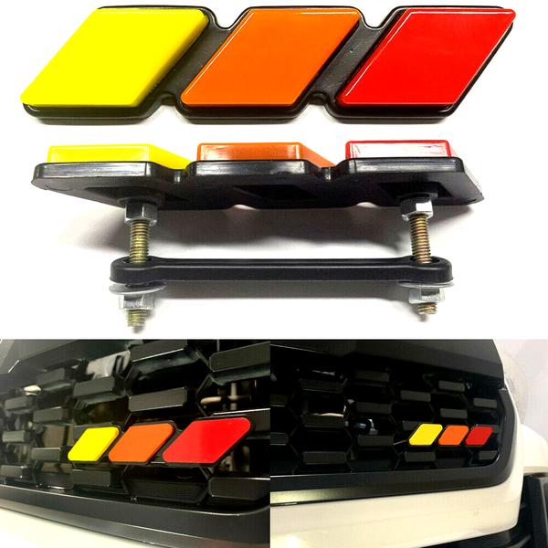 Tri-Color TRD Pro Grille Badge Emblem