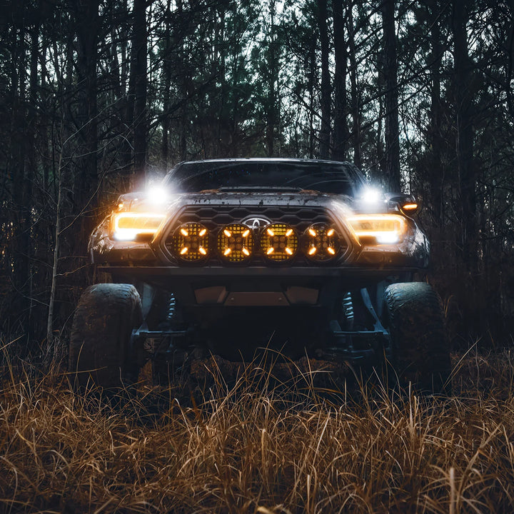 ORACLE Lighting 2016-2023 Toyota Tacoma (3rd Gen) A-Pillar Hood Mount Brackets w/ VEGA™ Series 2 Spotlights
