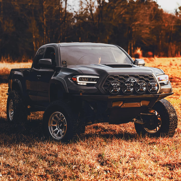 ORACLE Lighting 2016-2023 Toyota Tacoma (3rd Gen) A-Pillar Hood Mount Brackets w/ VEGA™ Series 4 Spotlights