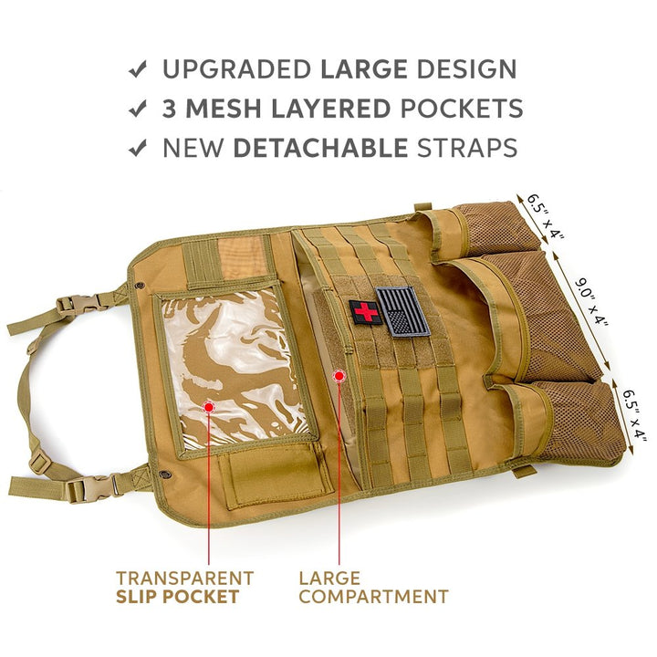 Skullvibe Tactical MOLLE Seat Organizer v3
