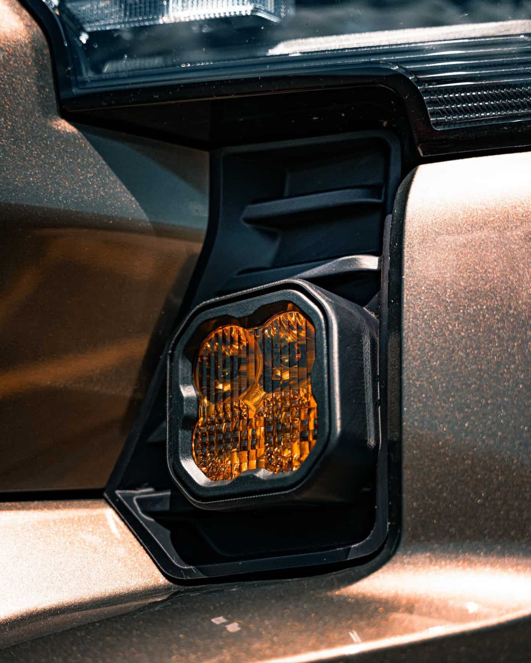 Baja 686 Industries LLC DD SS3 Led vent cover (Matte Black) + DD SS3 MAX Led Pod pair for Tacoma (2024+)