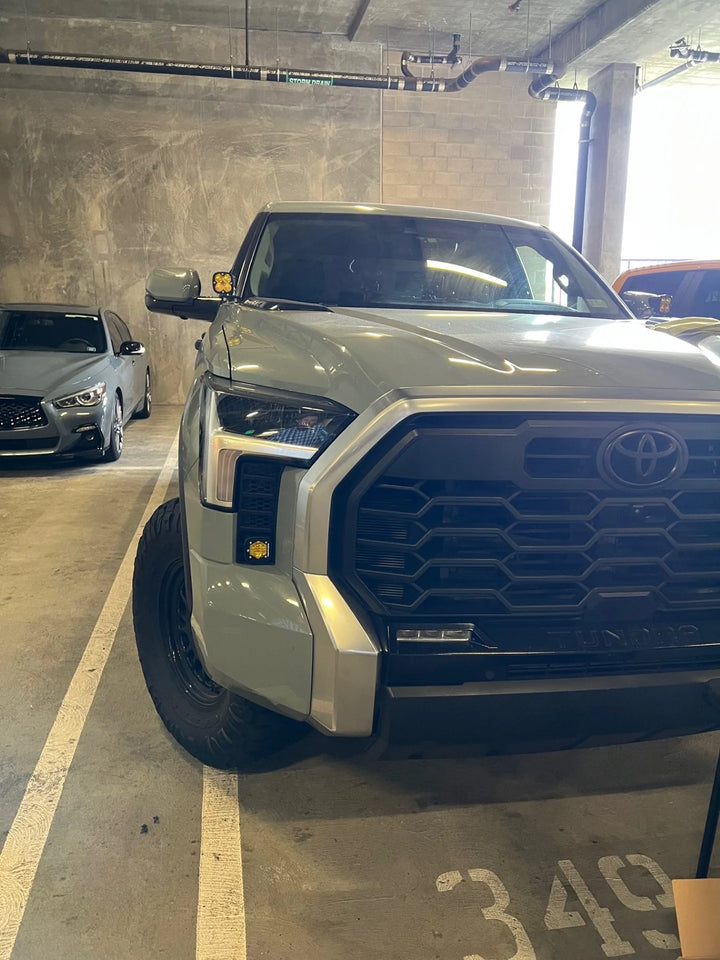 Baja 686 Industries LLC Led vent cover (ASA Matte Black) Baja Designs S1 for Tundra (2022+)