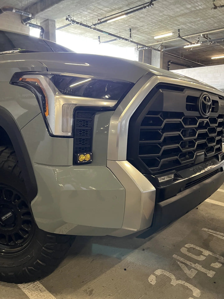 Baja 686 Industries LLC Led vent cover (ASA Matte Black) Baja Designs S2 for Tundra (2022+)