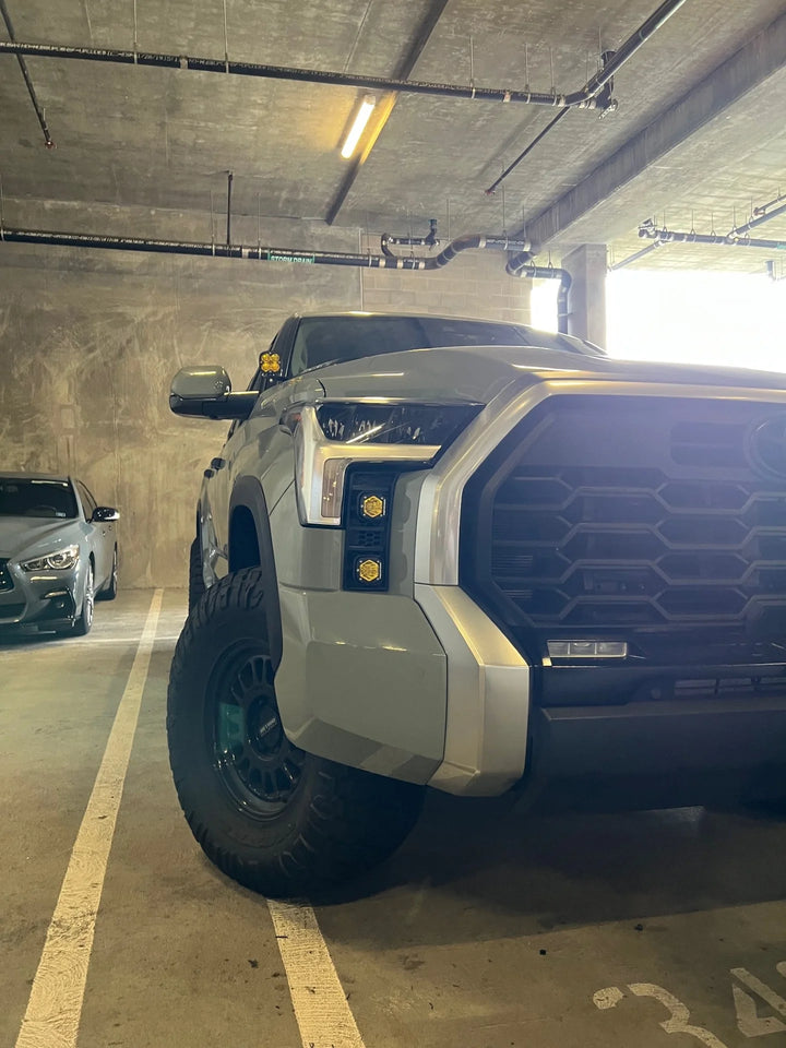 Baja 686 Industries LLC Led vent cover (ASA Matte Black) Baja Designs S1 Double for Tundra (2022+)