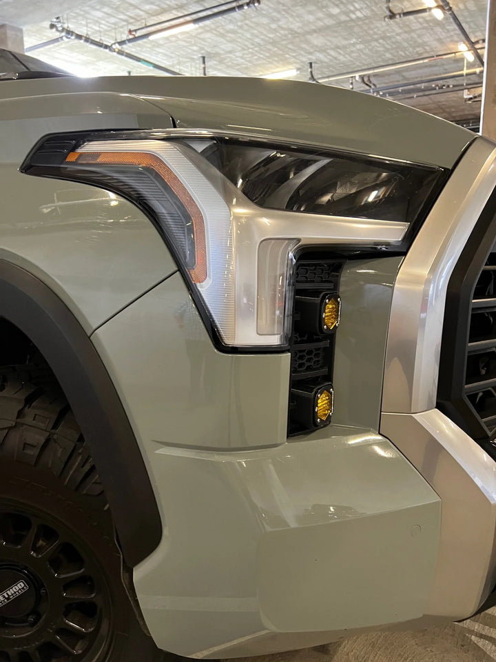 Baja 686 Industries LLC Led vent cover (ASA Matte Black) Baja Designs S1 Double for Tundra (2022+)