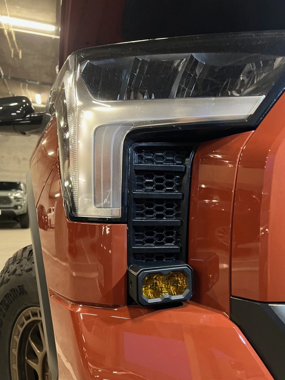 Baja 686 Industries LLC Led vent cover (ASA Matte Black) + Diode Dynamics C2.0 PRO for Tundra (2022+)