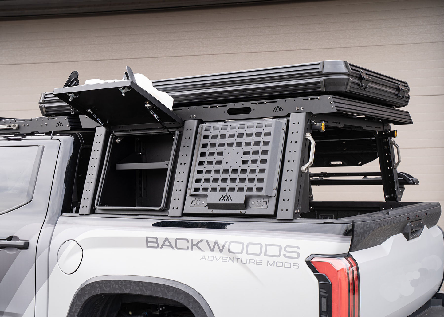 Backwoods Adventure Mods Overland Bed Rack Storage Box for Tundra