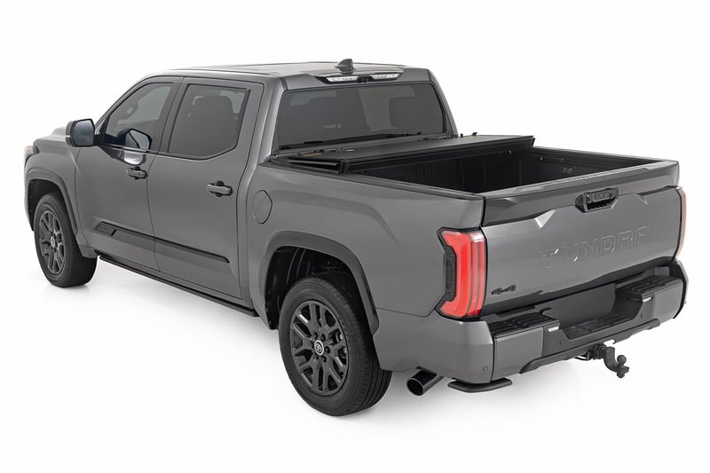 Rough Country Hard Tri-Fold Flip Up Bed Cover 5'7" for Tundra 2WD/4WD (2022+)
