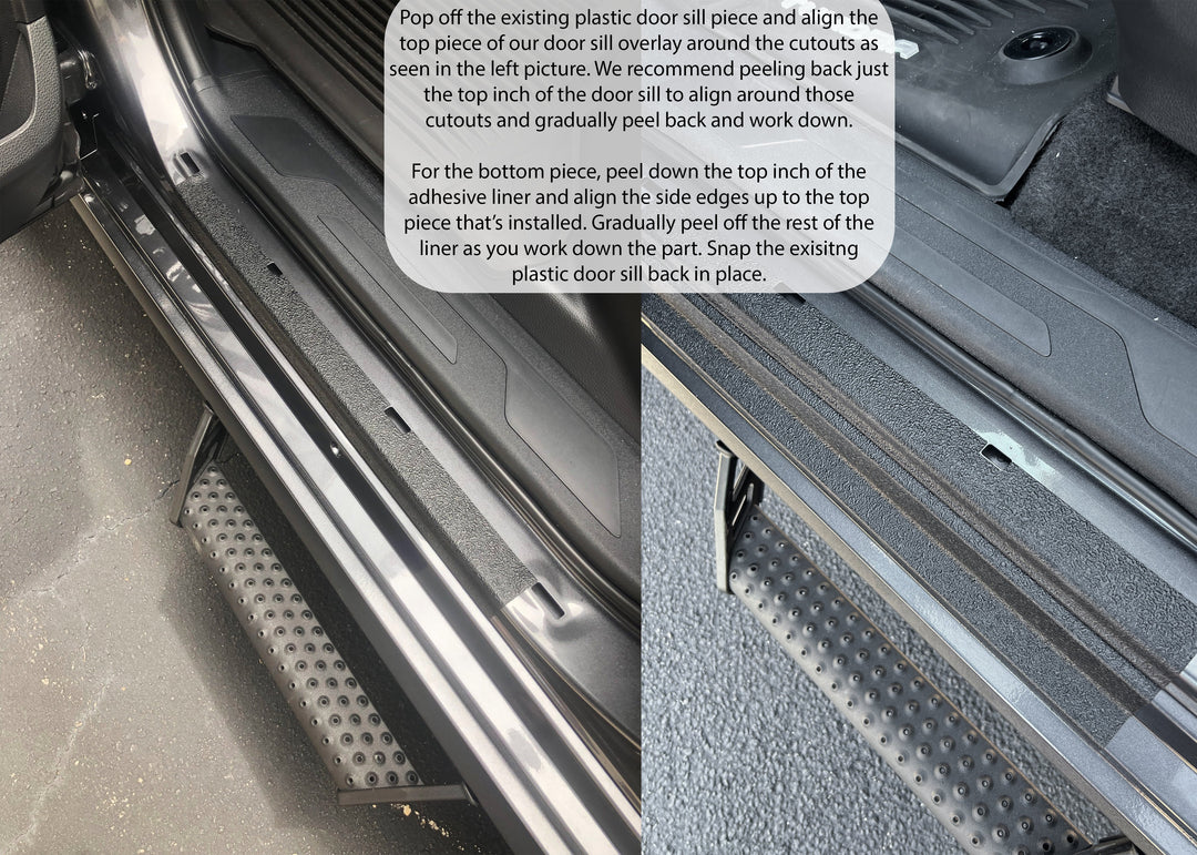 Door Sill Protection Overlays Fits 2022-2027 Toyota Sequoia