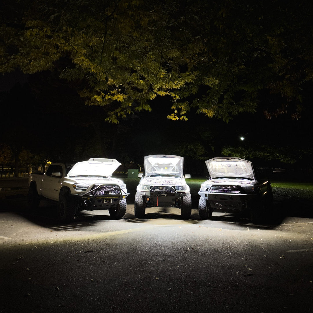 TEQ Offroad Under Hood LED Light Kit for ALL MAKES and Toyotas (4Runners, Tacomas, Sequoias, Tundras, LC, FJ, GX)