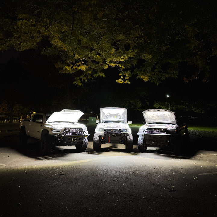 TEQ Offroad Under Hood LED Light Kit for ALL MAKES and Toyotas (4Runners, Tacomas, Sequoias, Tundras, LC, FJ, GX)