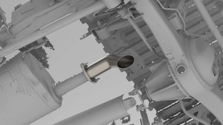 2024-Current Toyota Tacoma Titanium Axle Dump Exhaust Tip