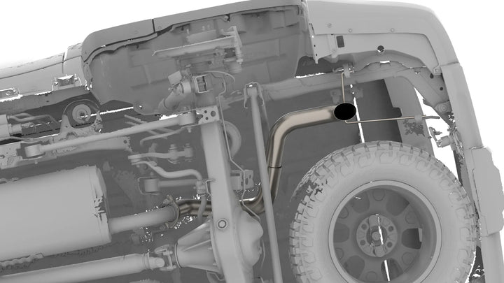 2024-Current Lexus GX550/Toyota Land Cruiser Titanium Axle Dump Exhaust
