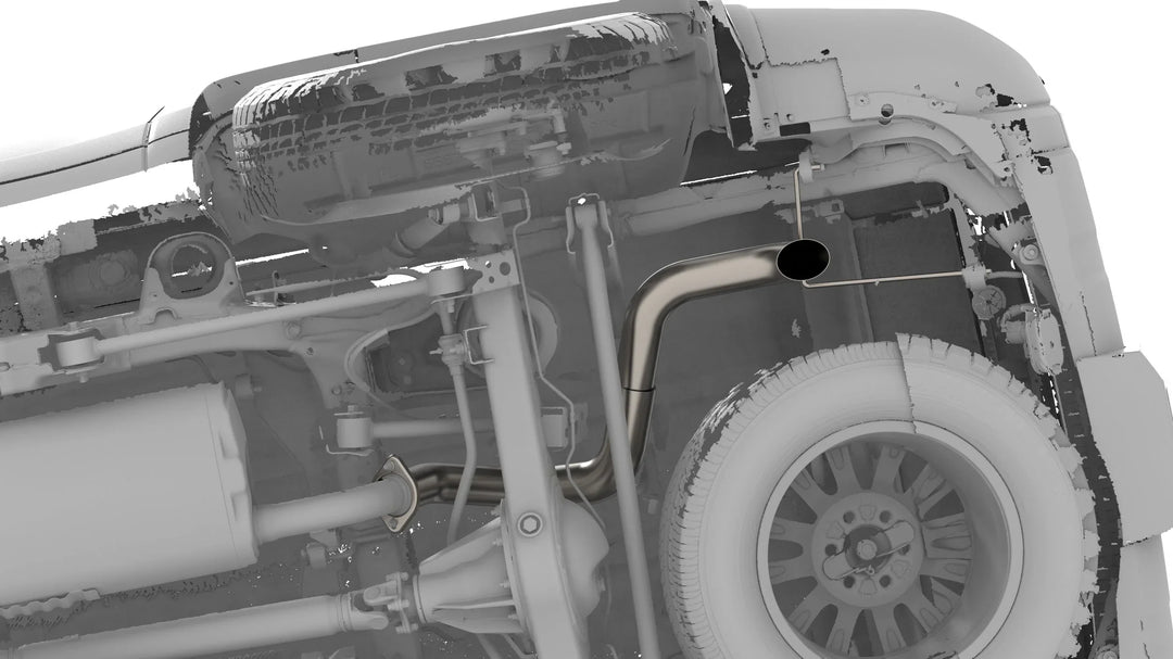 2024-Current Lexus GX550/Toyota Land Cruiser Titanium Axle Dump Exhaust
