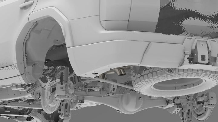 2024-Current Lexus GX550/Toyota Land Cruiser Titanium Axle Dump Exhaust