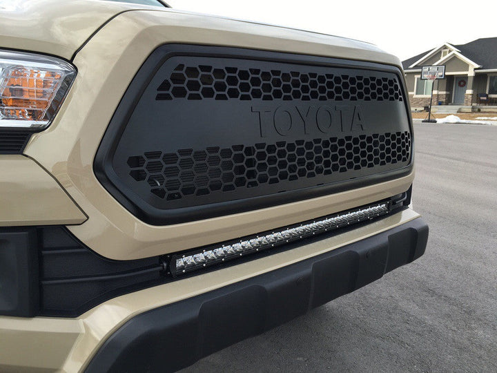 Cali Raised LED 32" Lower Bumper Flush Slim Light Bar Kit For Tacoma (2016-2023)