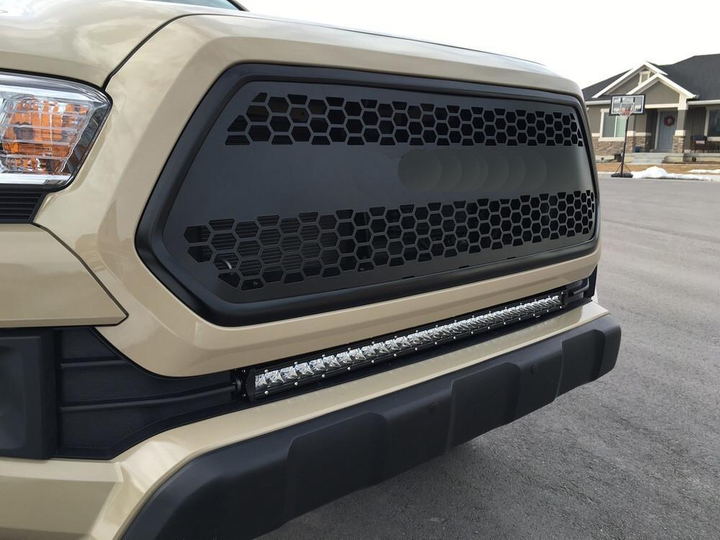 Cali Raised LED 32" Lower Bumper Flush Slim Light Bar Mounting Brackets Tacoma (2016-2023)